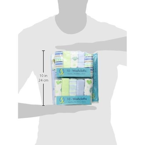 Juego de Toallas con Capucha y Paños de Baño Spasilk 23 Piezas Azul