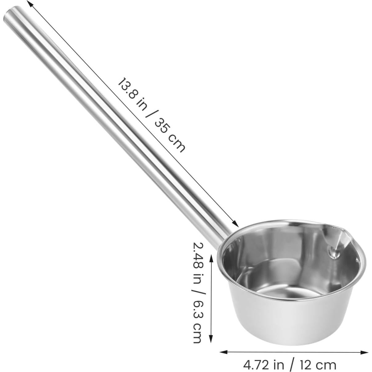 Cucharón de Acero Inoxidable PRETYZOOM 47x12 cm para Cocina