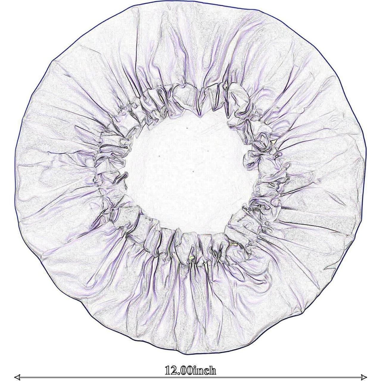 Gorras de Ducha Reutilizables WATAWA Doble Capa Impermeables 2 Pcs