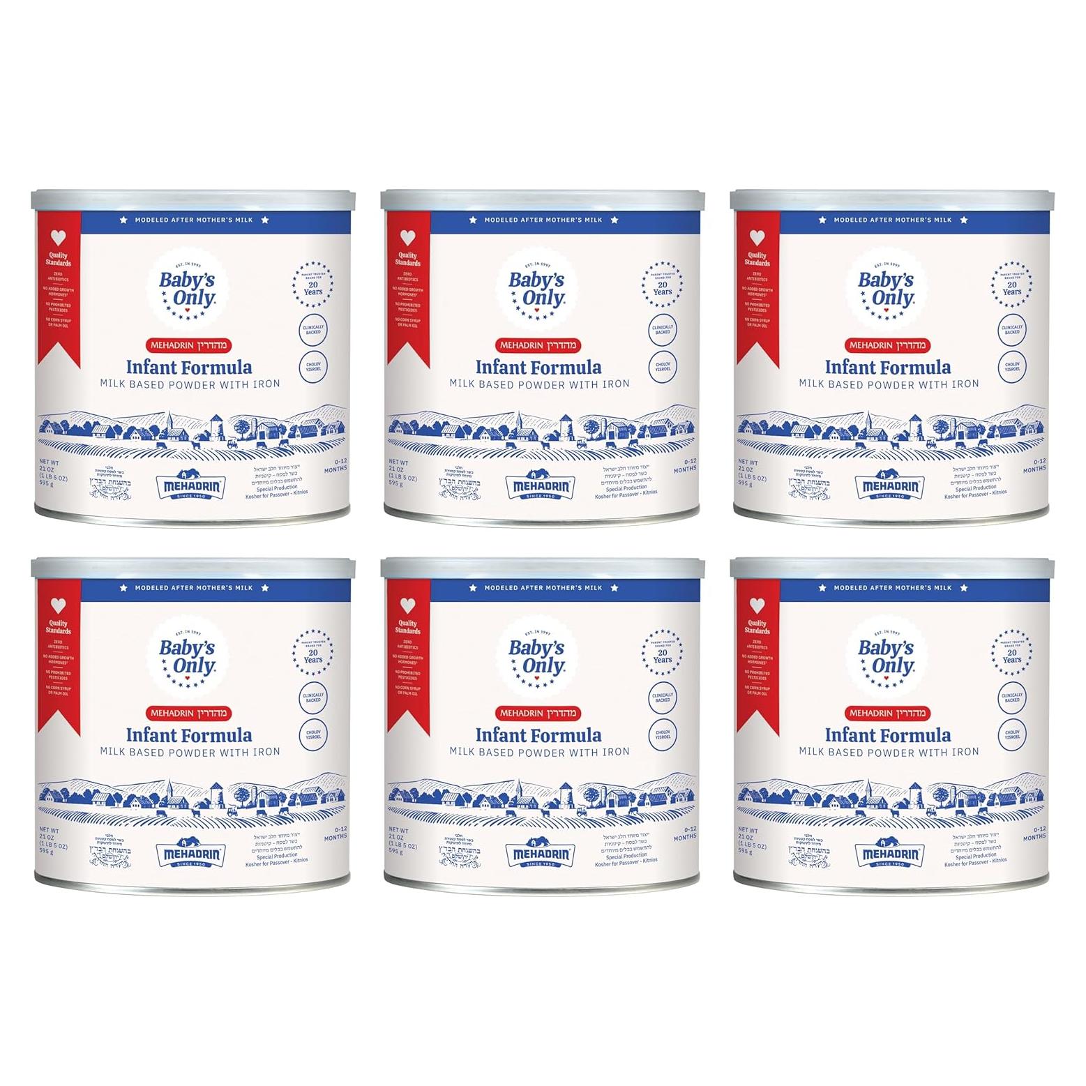 Fórmula Infantil Completa Baby's Only 6x595g - Sin GMO