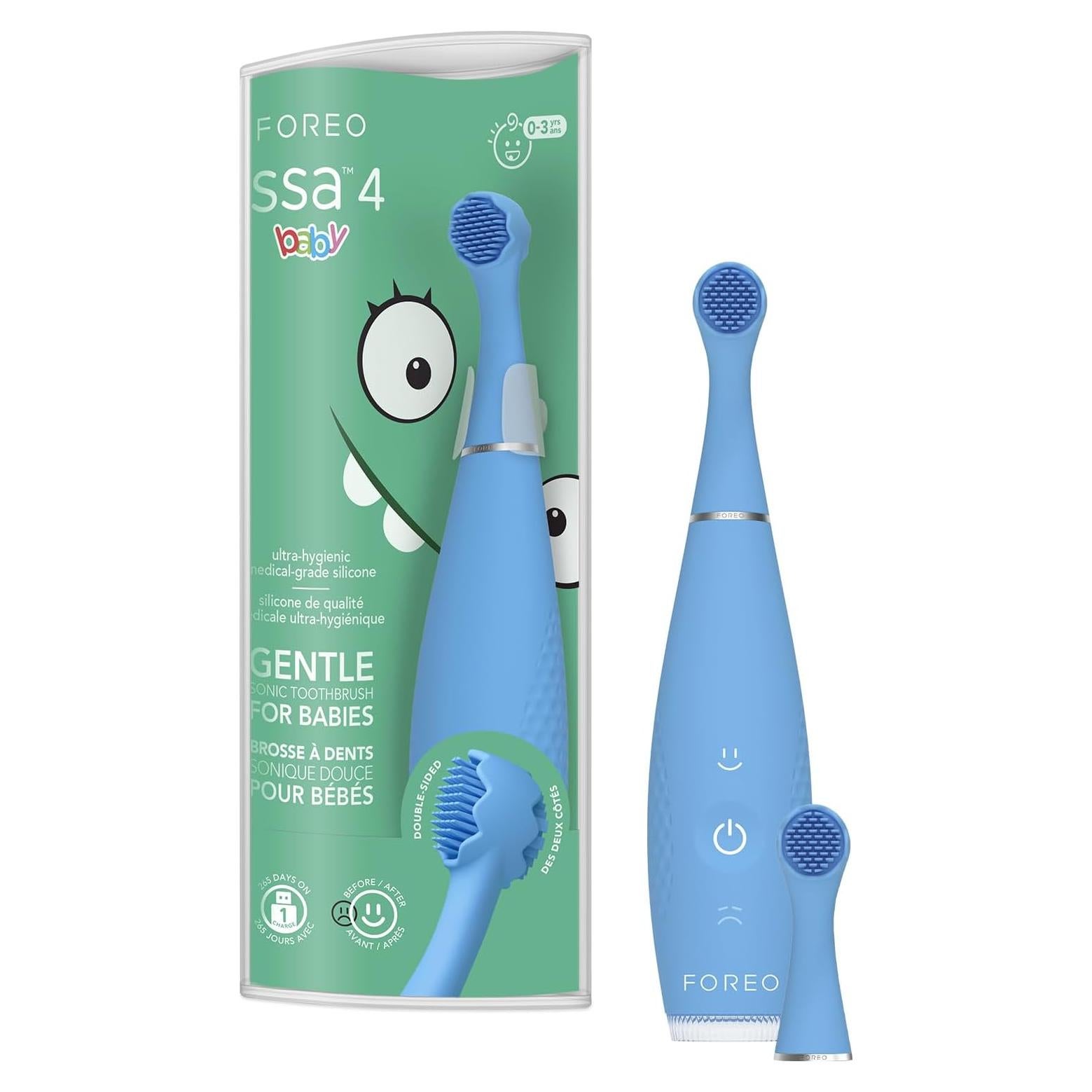 Cepillo de Dientes Eléctrico FOREO ISSA 4 Baby - Azul Burbuja