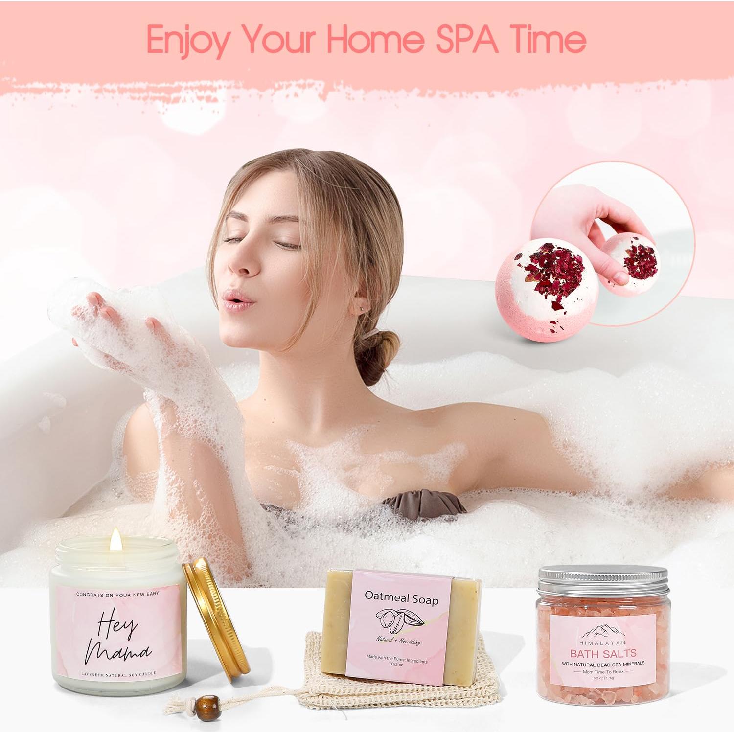 Canasta de Regalos para Nuevas Mamás iAOVUEBY - Cuidado y Relax