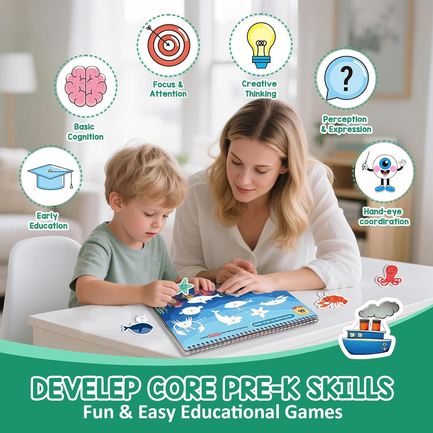 Libro de Actividades Preescolares VUIYA 3-5 Años - Trazado y Escritura