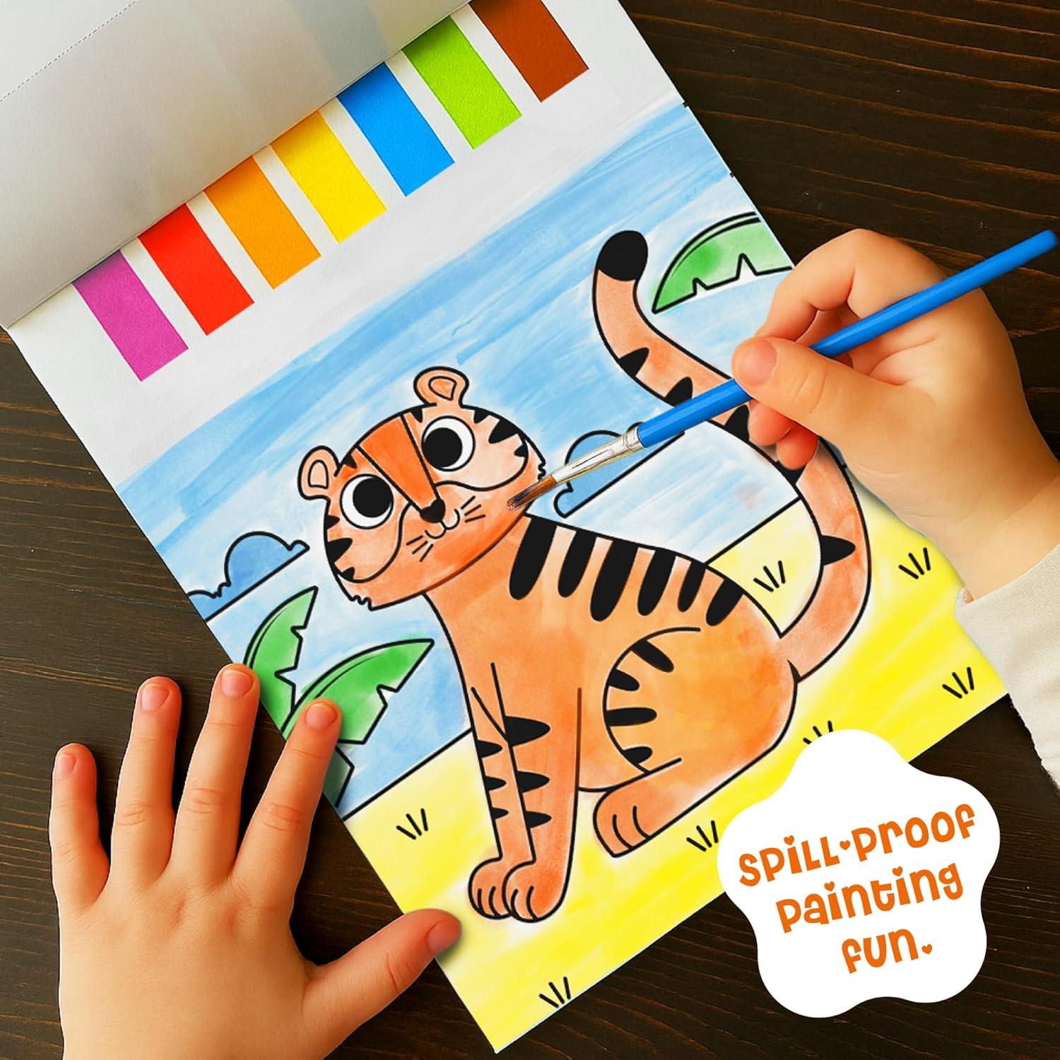 Set de Acuarelas Divertidas DINOMINI - 2 Kits para Niños 4-8 Años