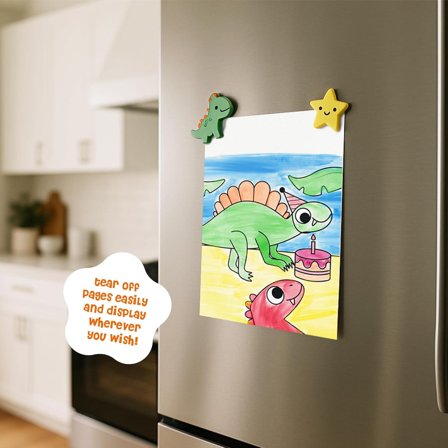 Set de Acuarelas Divertidas DINOMINI - 2 Kits para Niños 4-8 Años