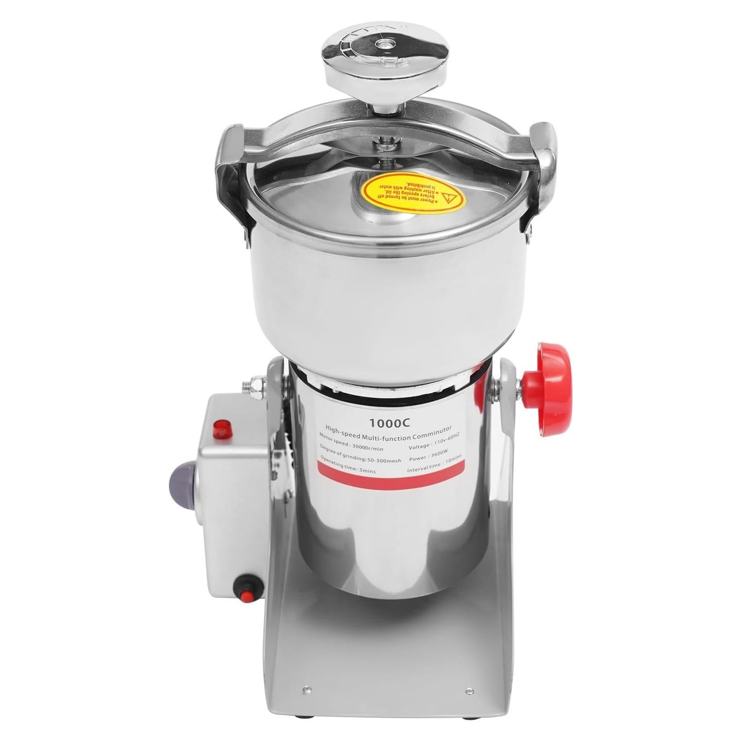 Molino de Grano Eléctrico Headery 1000g 3600W Acero Inoxidable