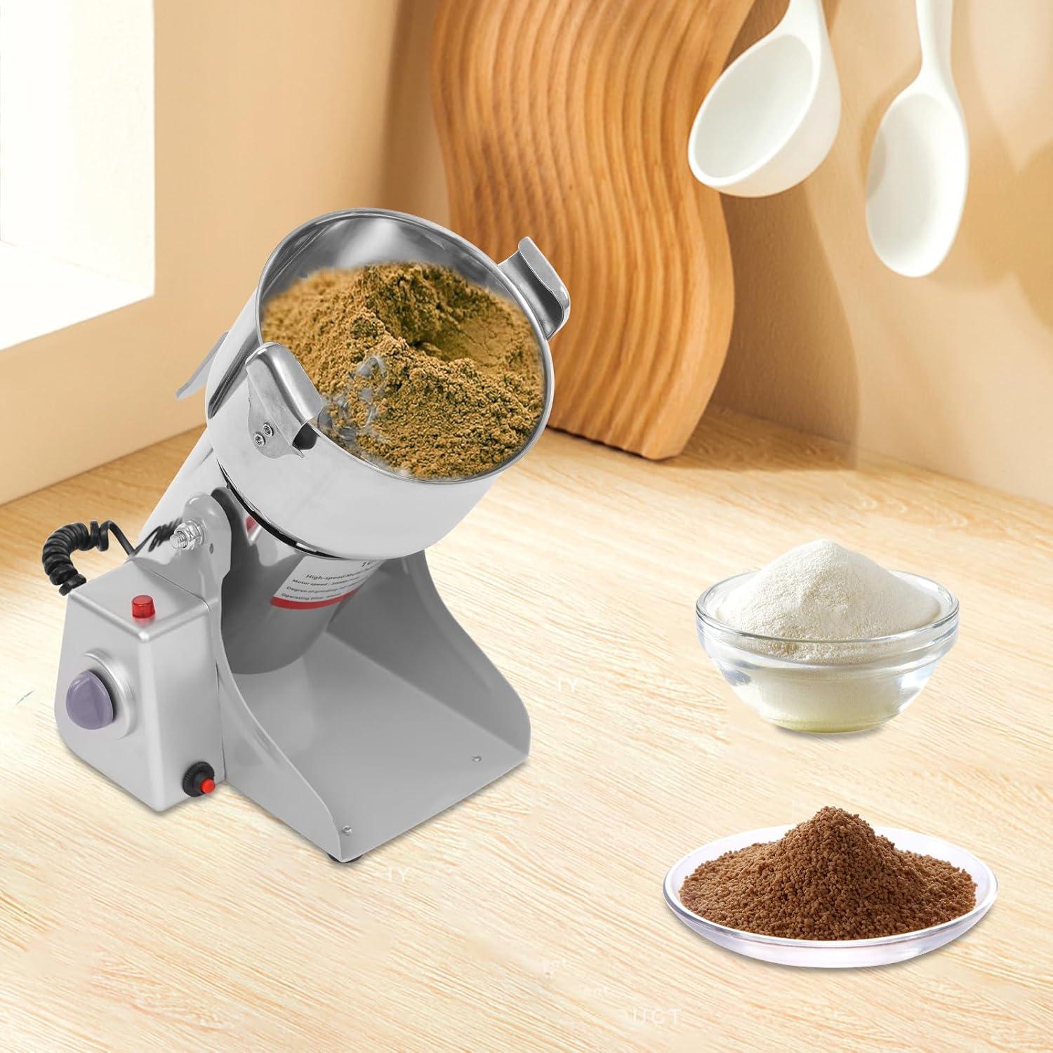 Molino de Grano Eléctrico Headery 1000g 3600W Acero Inoxidable