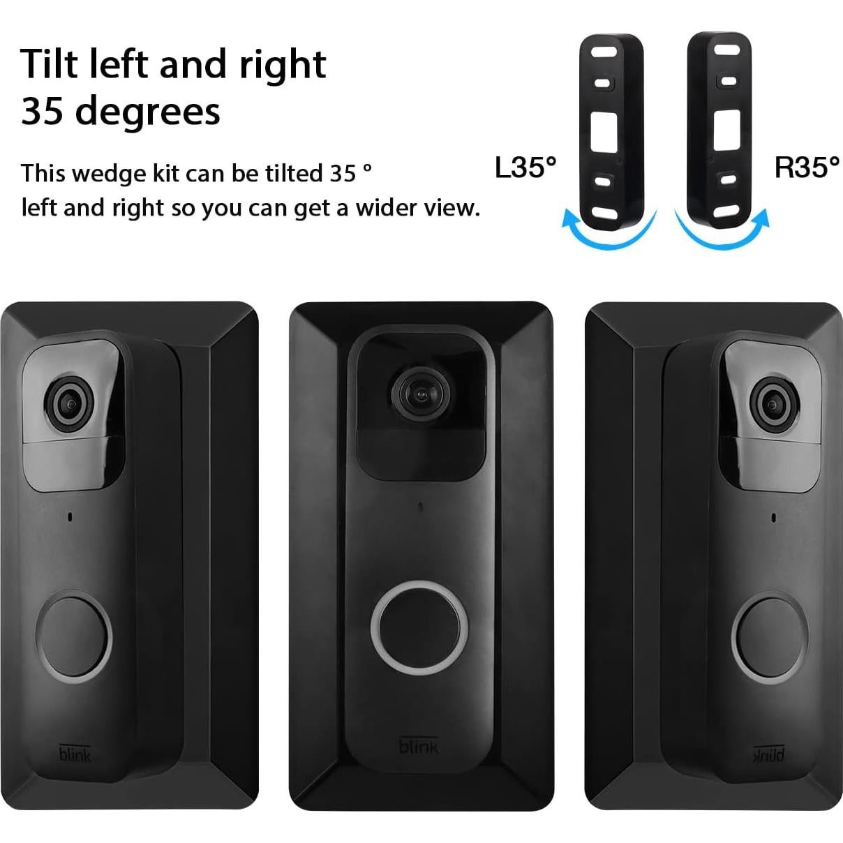 Placa de Pared HOLACA para Timbre de Video Blink - ABS Negro