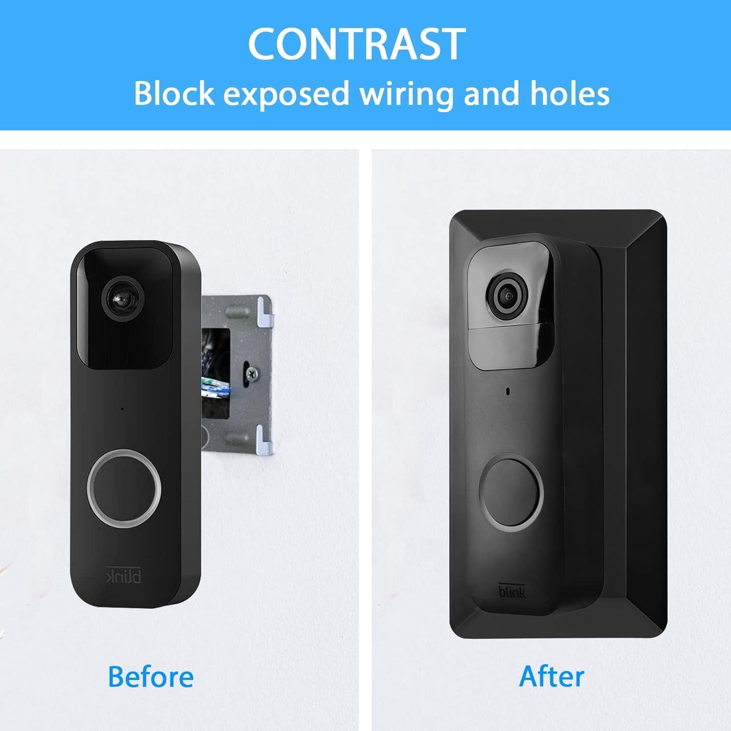 Placa de Pared HOLACA para Timbre de Video Blink - ABS Negro