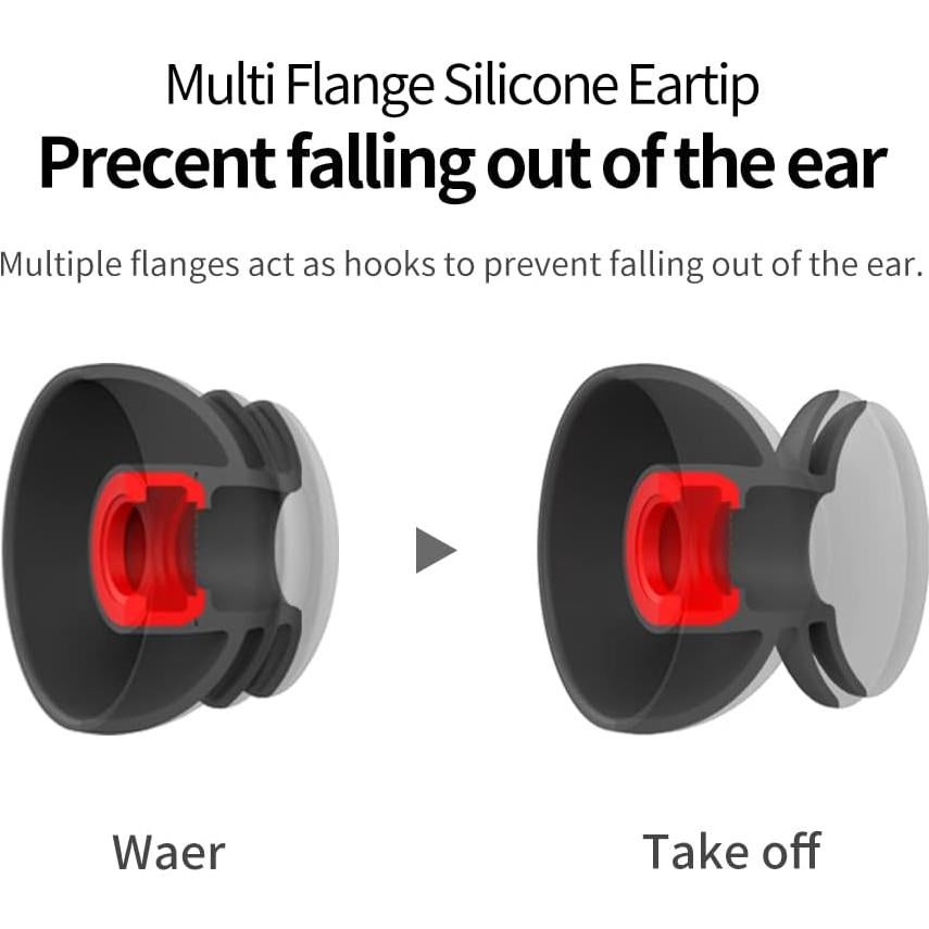 Puntas de oído multi-flange Bujeon para Beats Studio Buds
