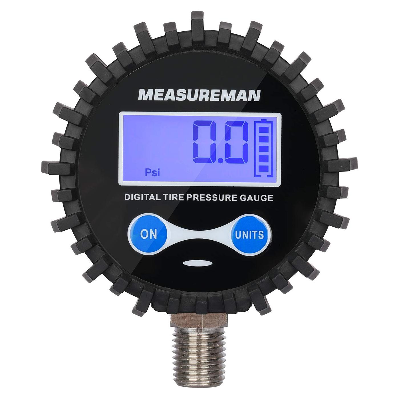Manómetro Digital MEASUREMAN 2.5" Presión Aire 0-60psi