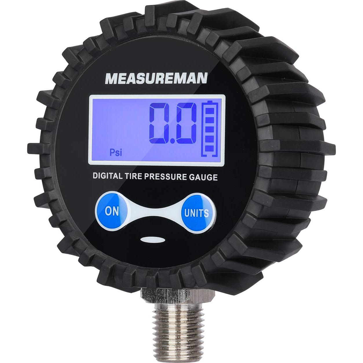Manómetro Digital MEASUREMAN 2.5" Presión Aire 0-60psi