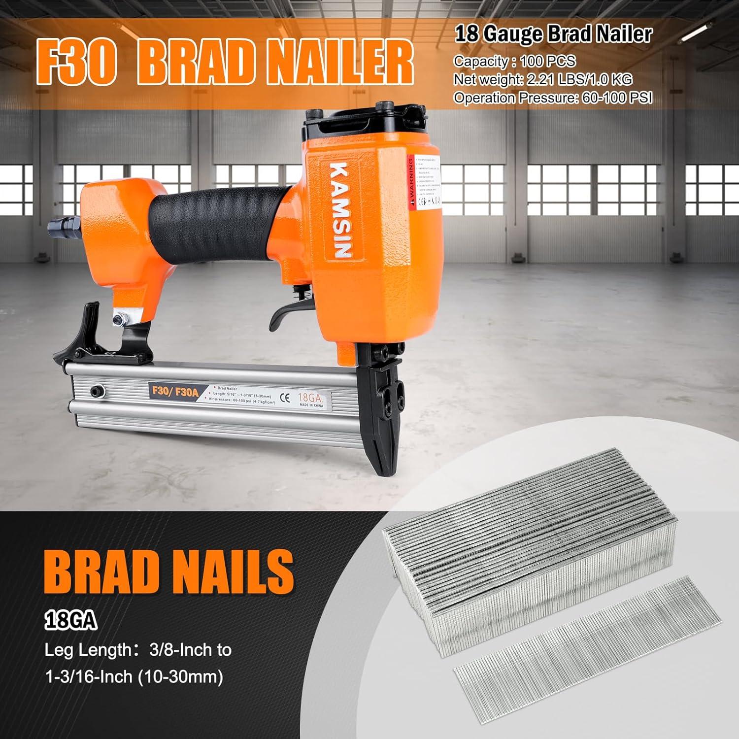 Clavadora Neumática KAMSIN F30 18 Gauge 10-30mm