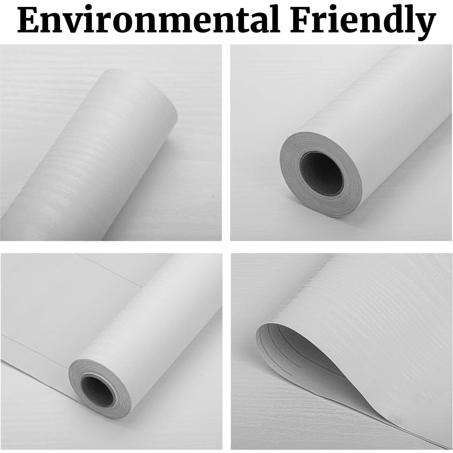 Papel Tapiz Autoadhesivo LOVADA Madera Blanca 44.45x254 cm