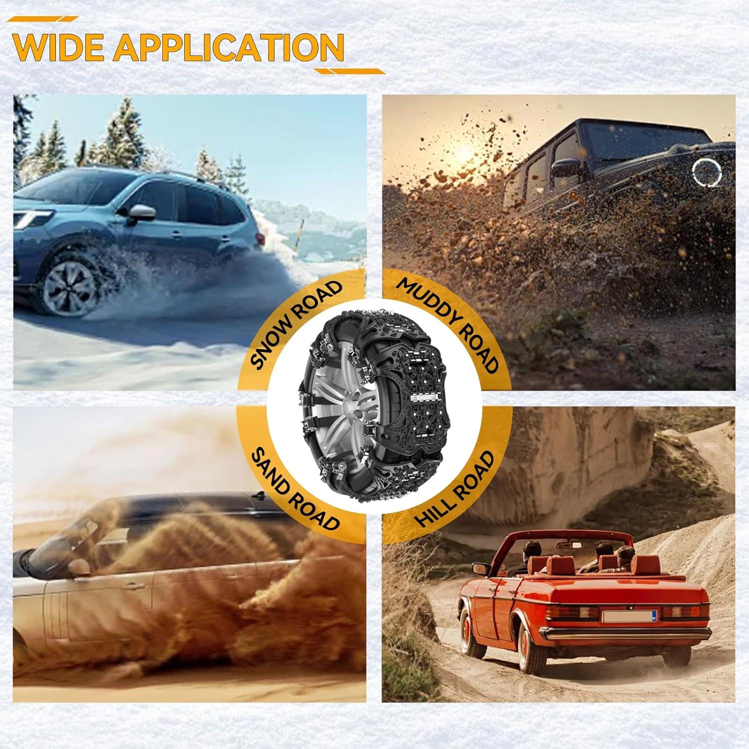 Cadenas de Nieve AUTOXBERT Antideslizantes 165-275mm