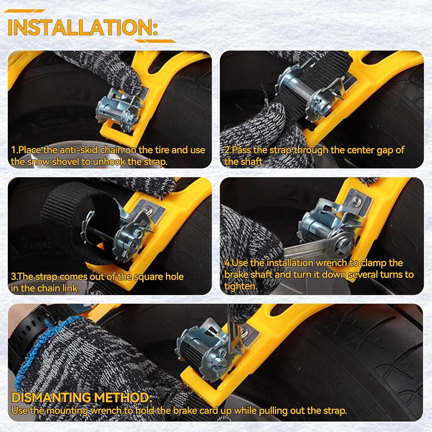 Cadenas de Nieve AUTOXBERT Antideslizantes 165-275mm