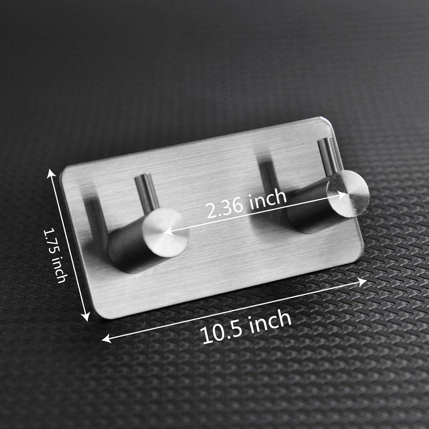 Ganchos Autoadhesivos para Toallas Giti Island - 2 Piezas Acero Inoxidable