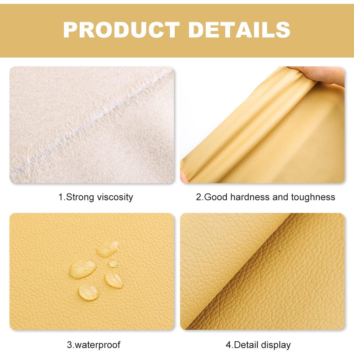 Parche de Reparación de Cuero Autoadhesivo CHENGZHG 44cm x 2m