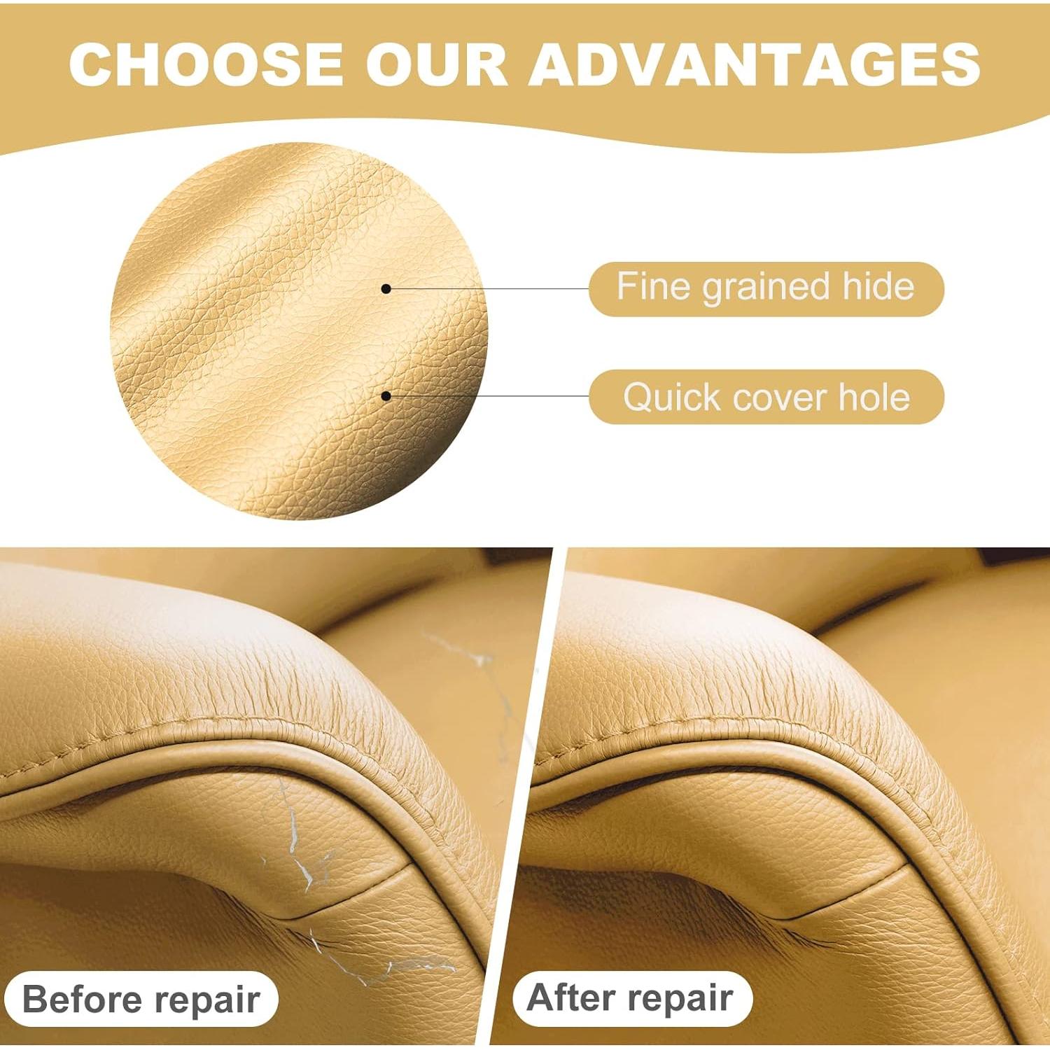 Parche de Reparación de Cuero Autoadhesivo CHENGZHG 44cm x 2m
