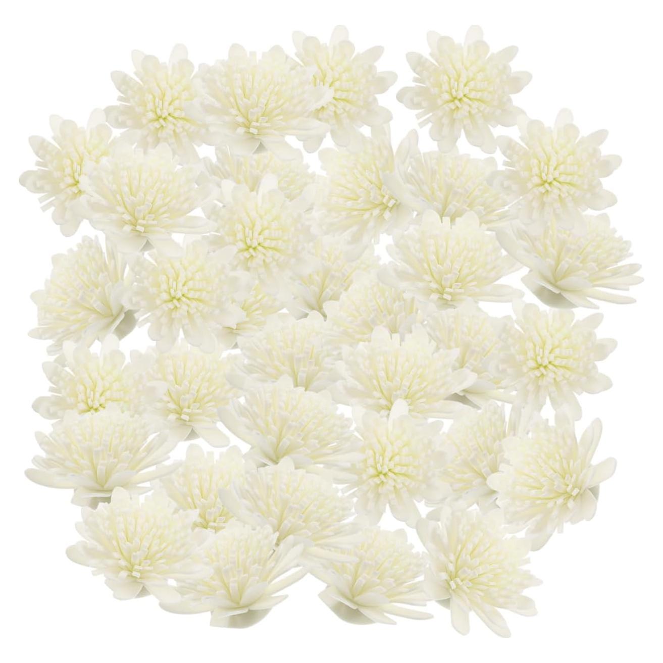 100 Flores Difusoras de Aroma WOFASHPURET - Rosa Blanca 5x5cm