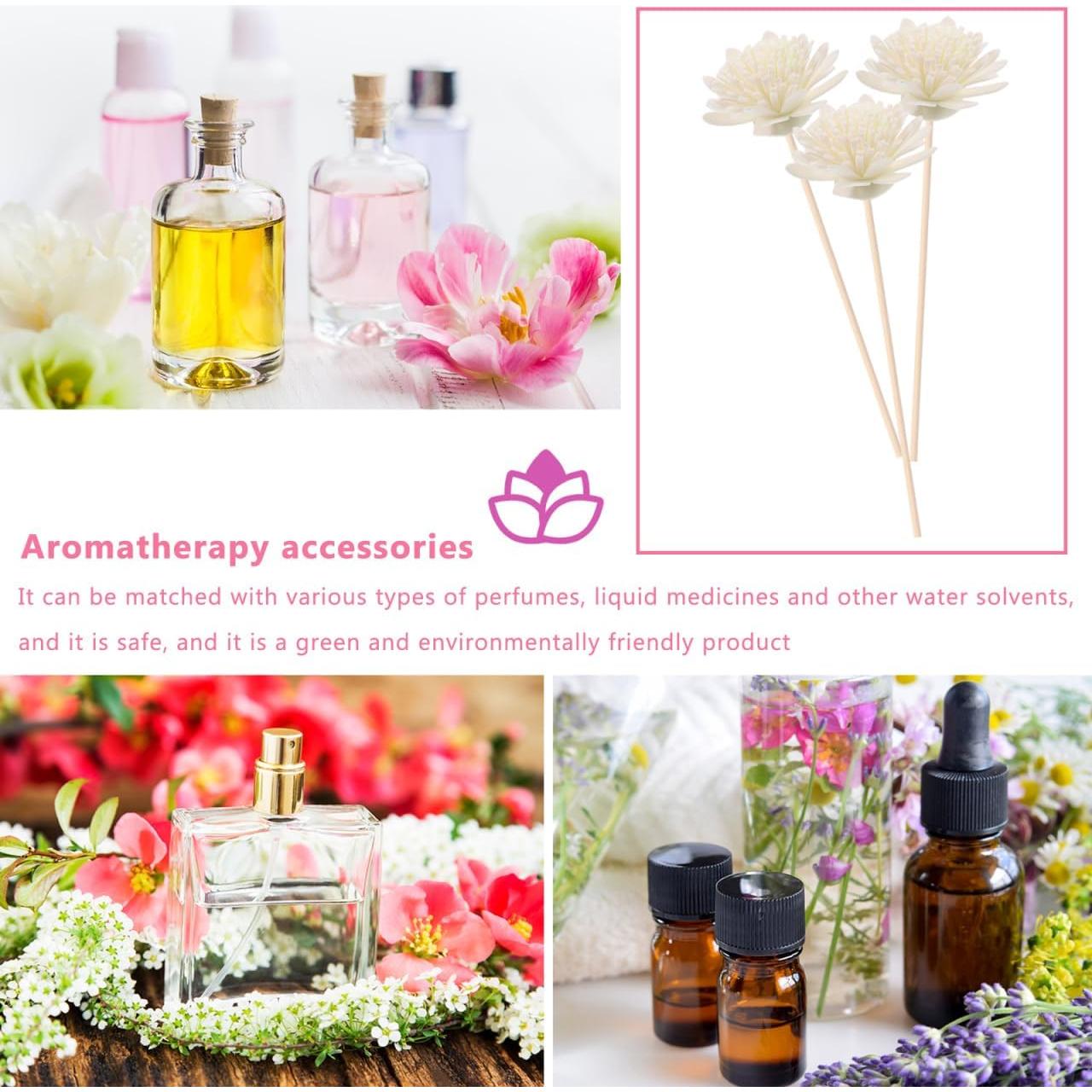 100 Flores Difusoras de Aroma WOFASHPURET - Rosa Blanca 5x5cm