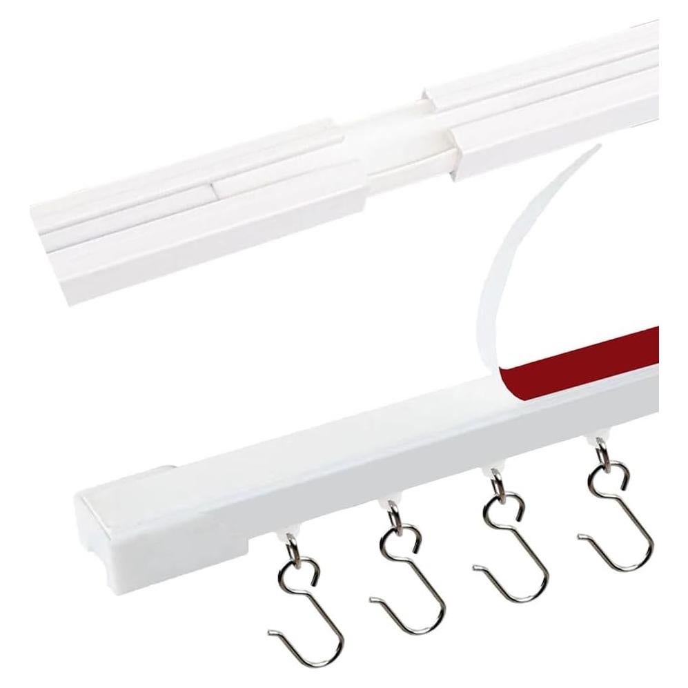 Riel Adhesivo para Cortinas FSLGEFUL 121.92 cm Sin Perforaciones