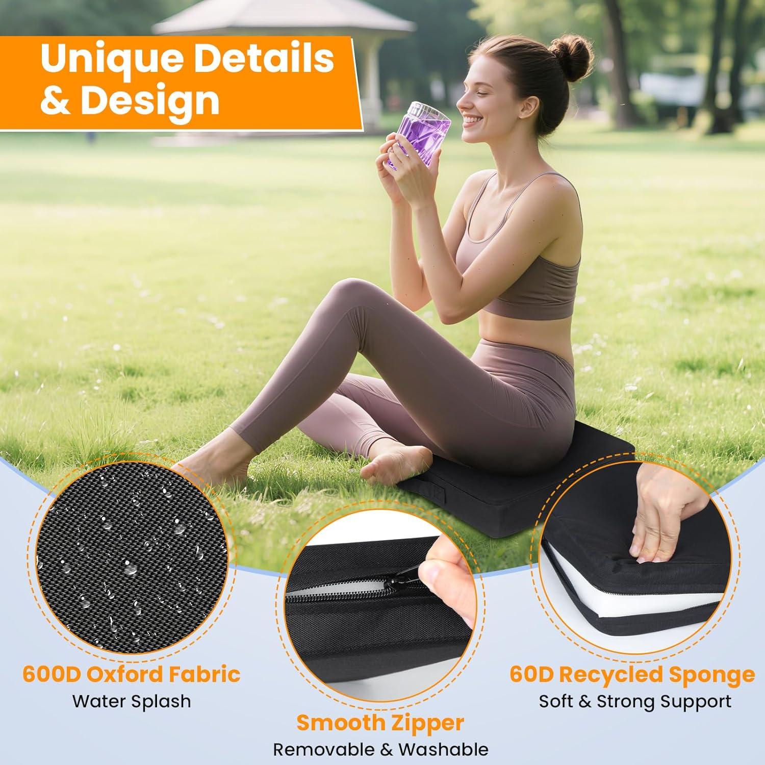 Cojín de Asiento de Estadio PALATALA 2 Pcs 6.5 cm Impermeable