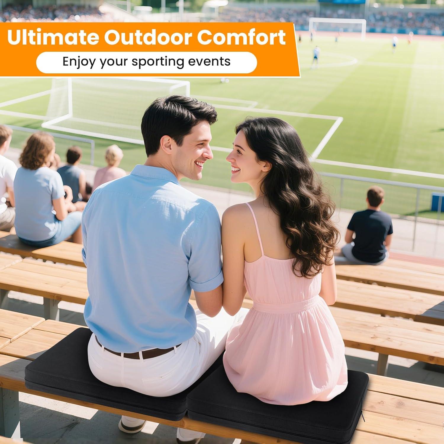 Cojín de Asiento de Estadio PALATALA 2 Pcs 6.5 cm Impermeable
