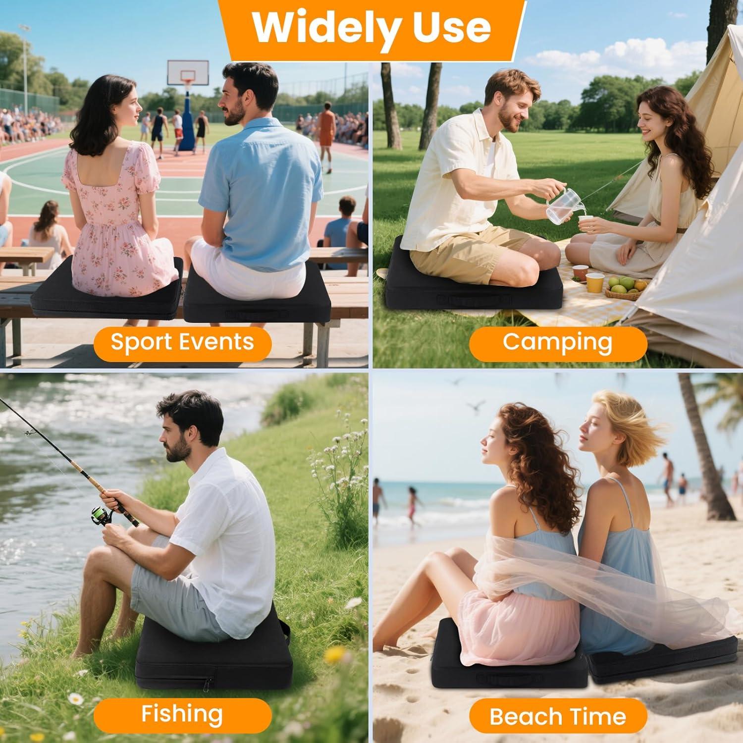 Cojín de Asiento de Estadio PALATALA 2 Pcs 6.5 cm Impermeable