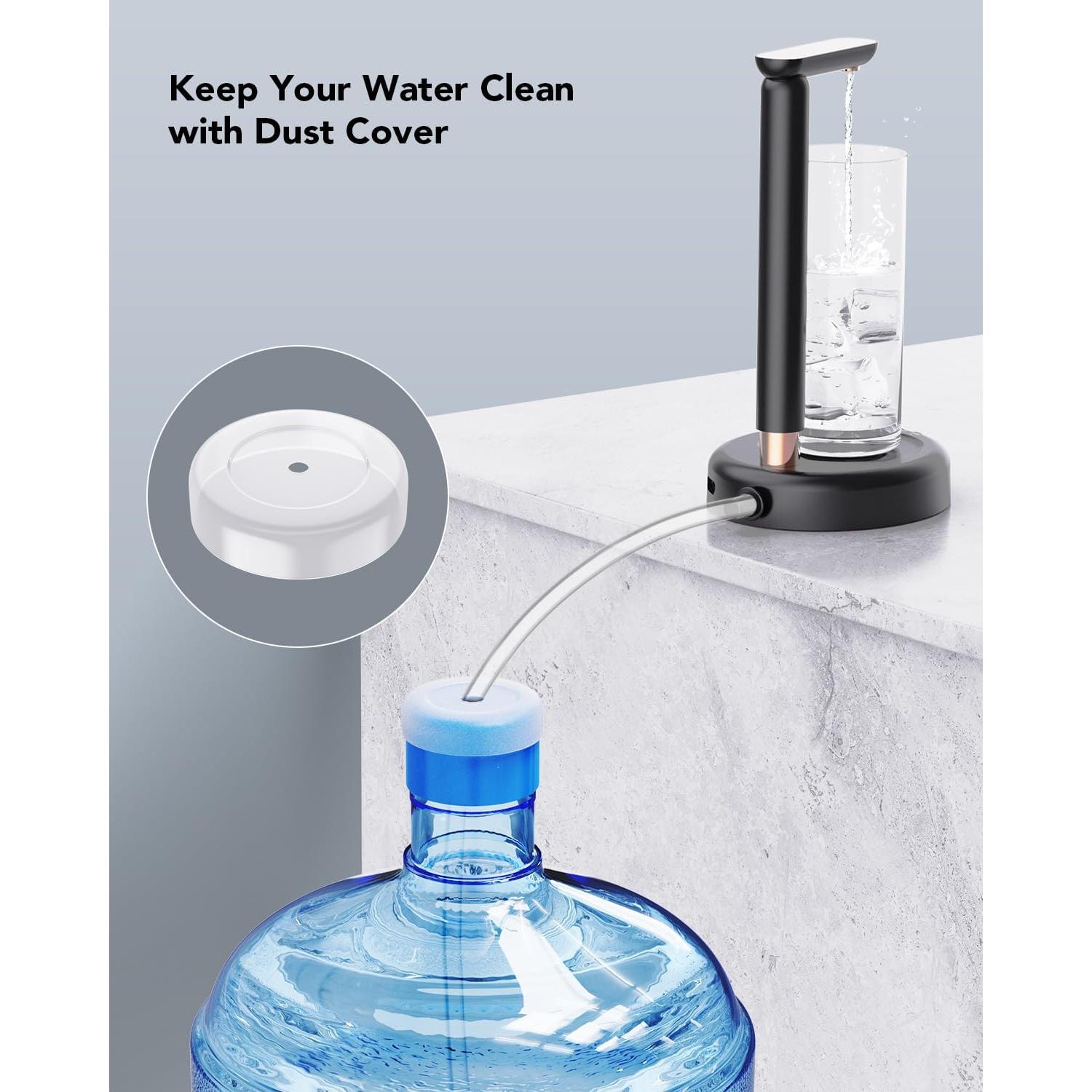 Dispensador de Agua SPOVEN 5 Galones Altura Ajustable Negro