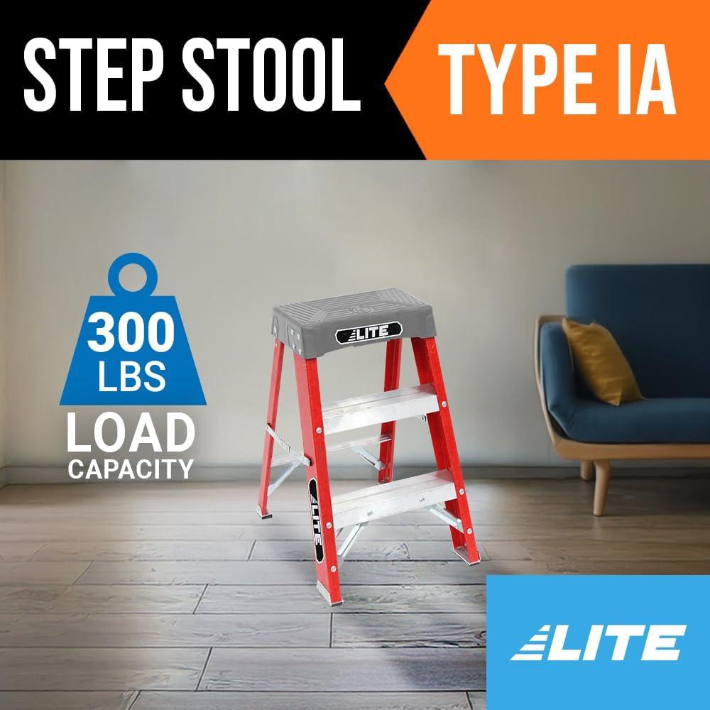 Escalera LITE de Fibra de Vidrio 2 Escalones 136 kg