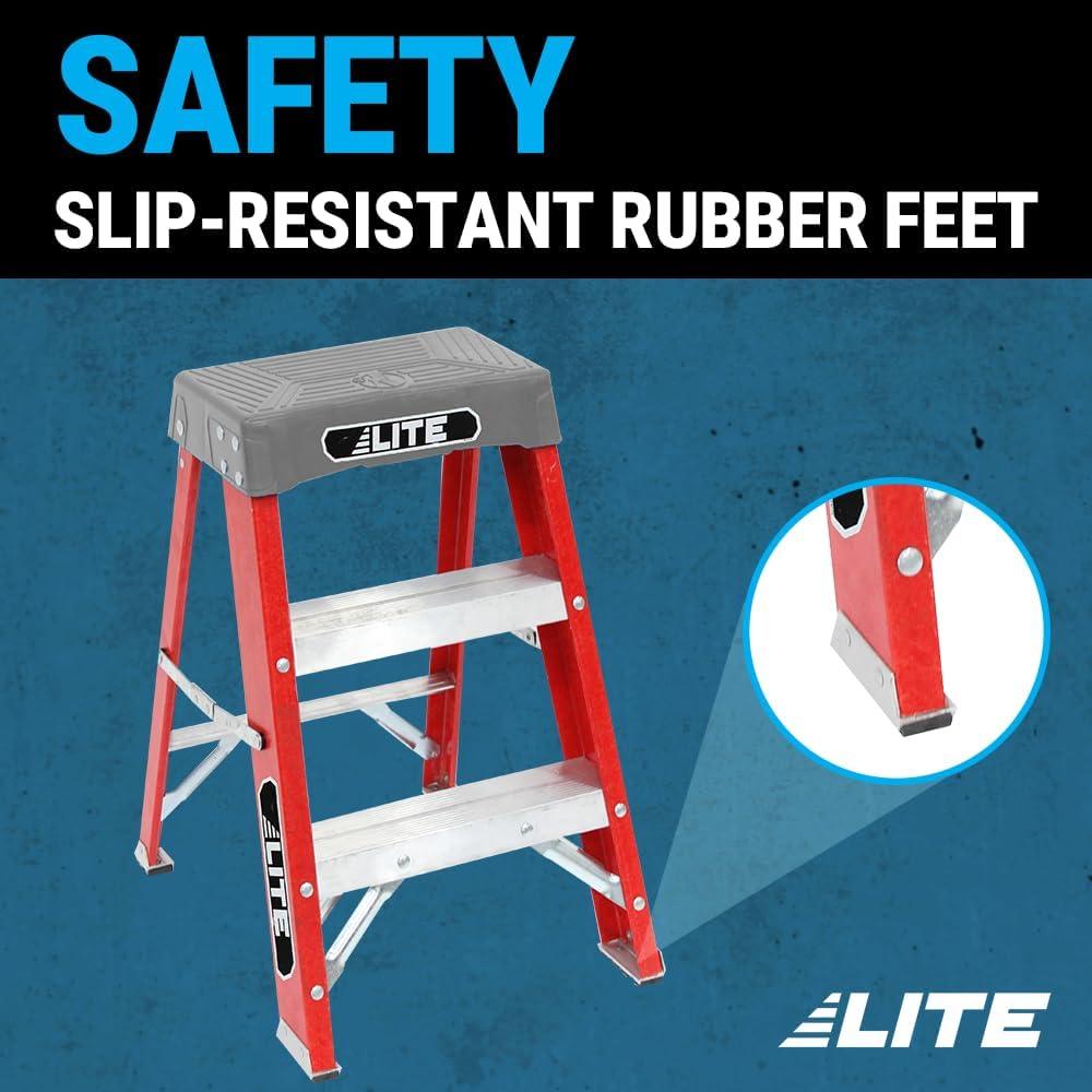 Escalera LITE de Fibra de Vidrio 2 Escalones 136 kg
