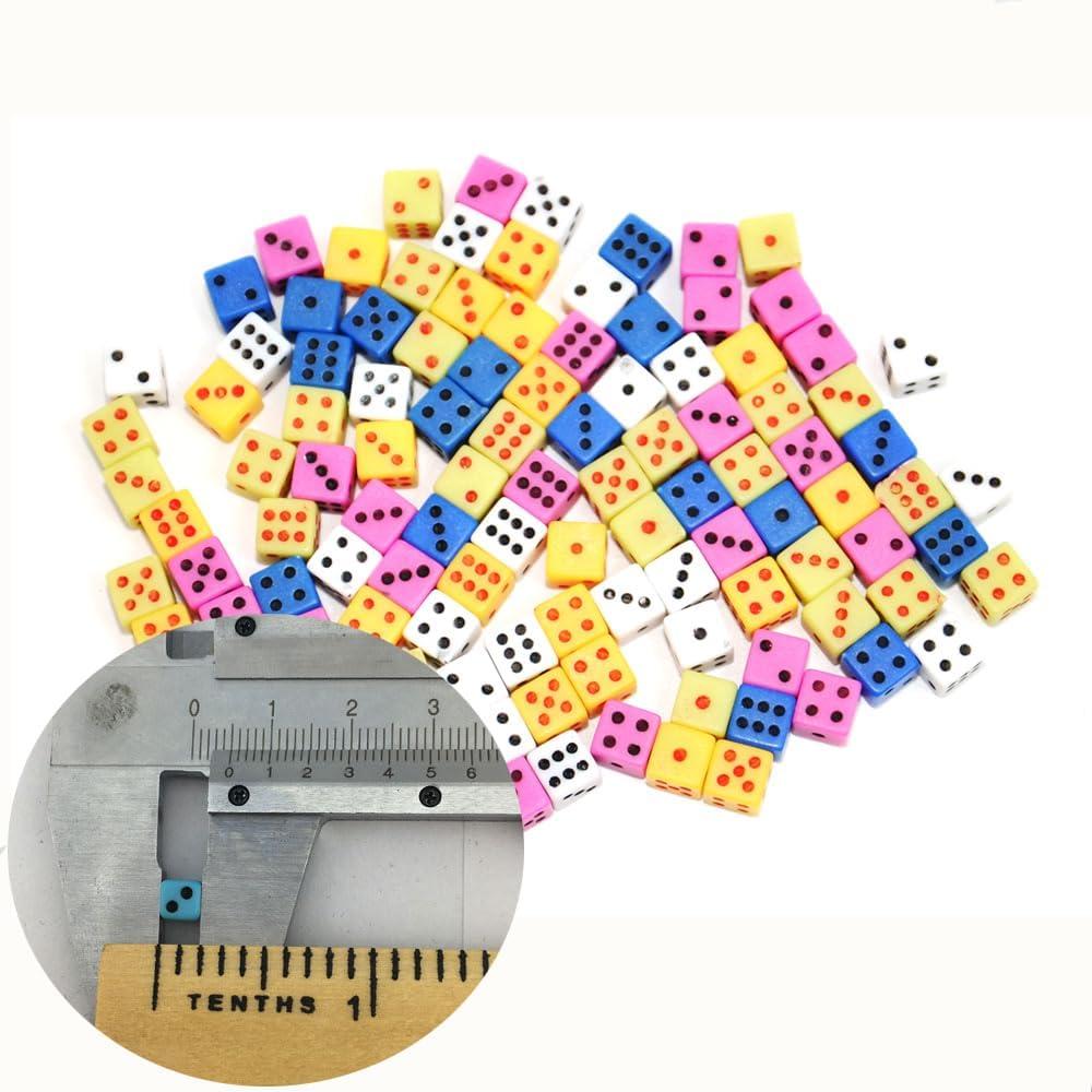Dados Mini SmartDealsPro 100 Piezas 5mm Cuadrados
