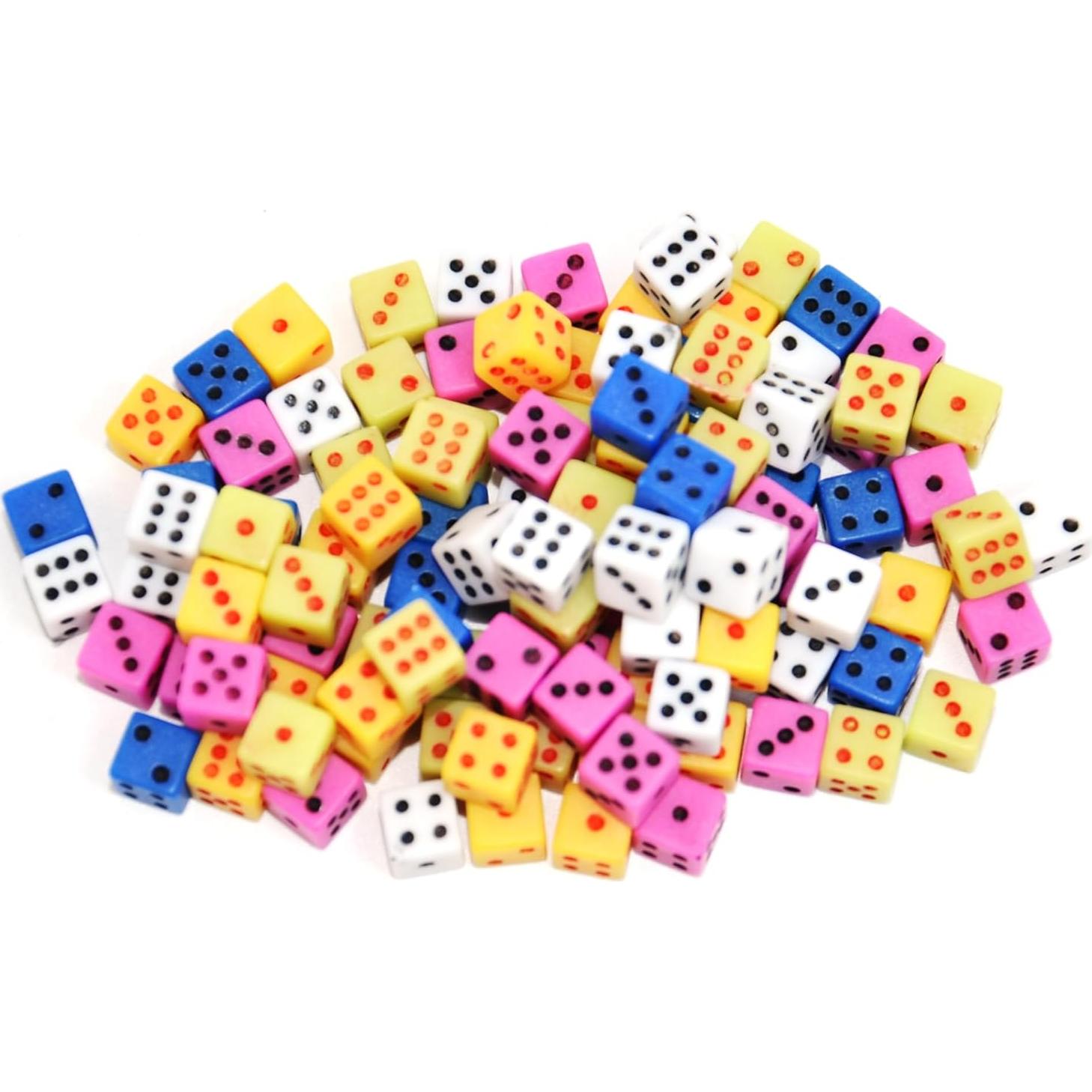Dados Mini SmartDealsPro 100 Piezas 5mm Cuadrados