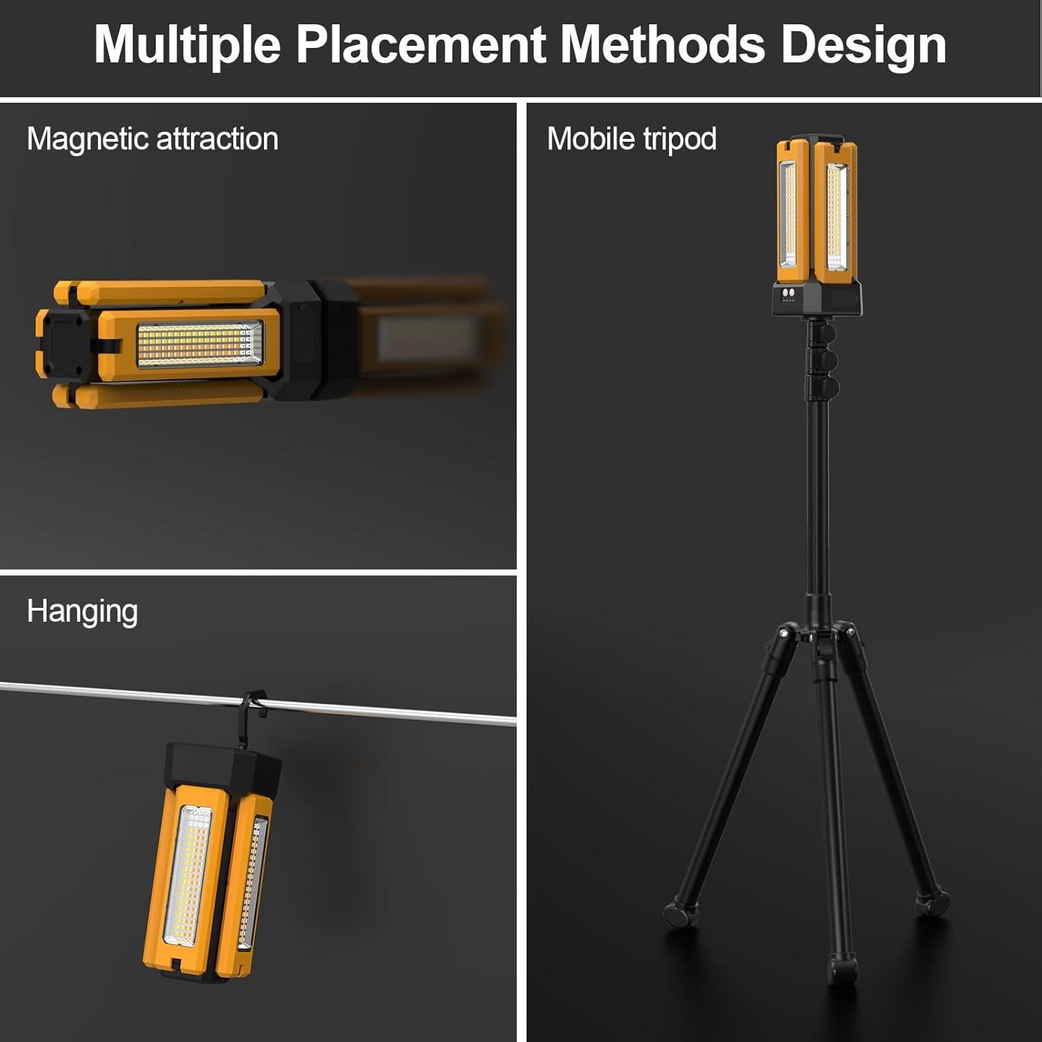 Luz de Trabajo Solar Iodoo V3000 13200mAh 8000 Lúmenes