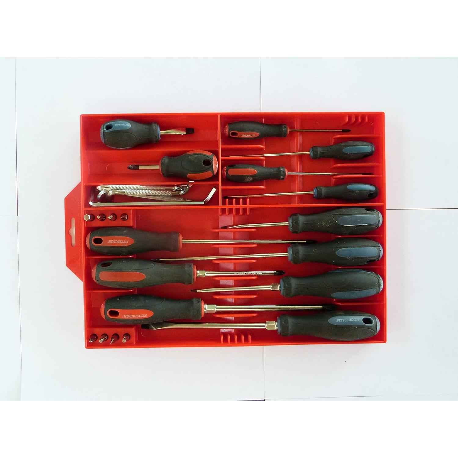 Organizador de Destornilladores Tool Sorter Rojo 16 Piezas