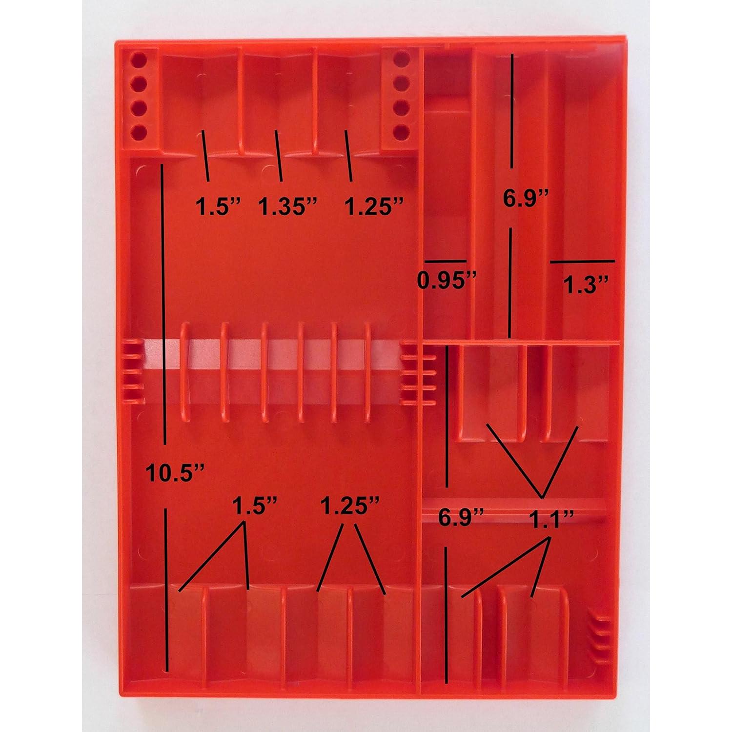 Organizador de Destornilladores Tool Sorter Rojo 16 Piezas