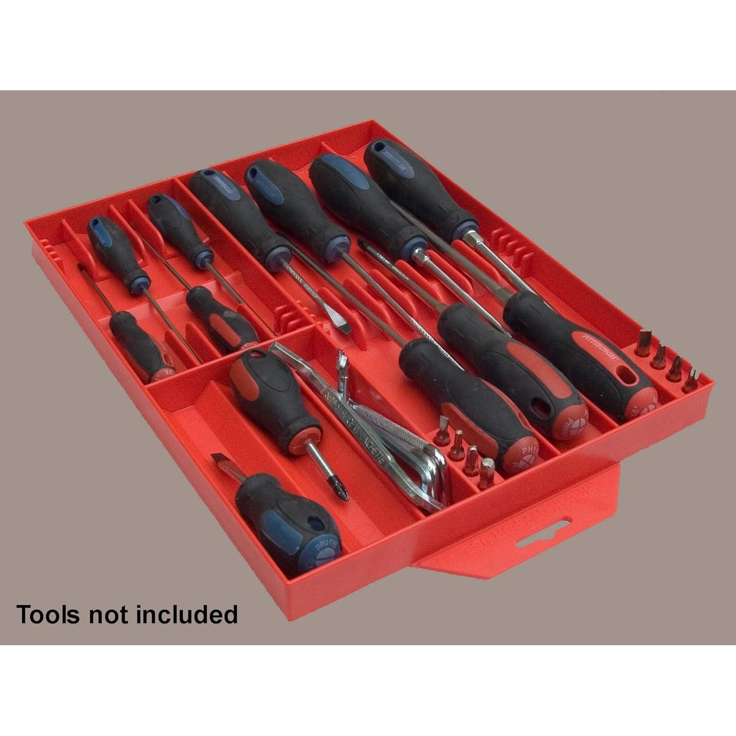 Organizador de Destornilladores Tool Sorter Rojo 16 Piezas