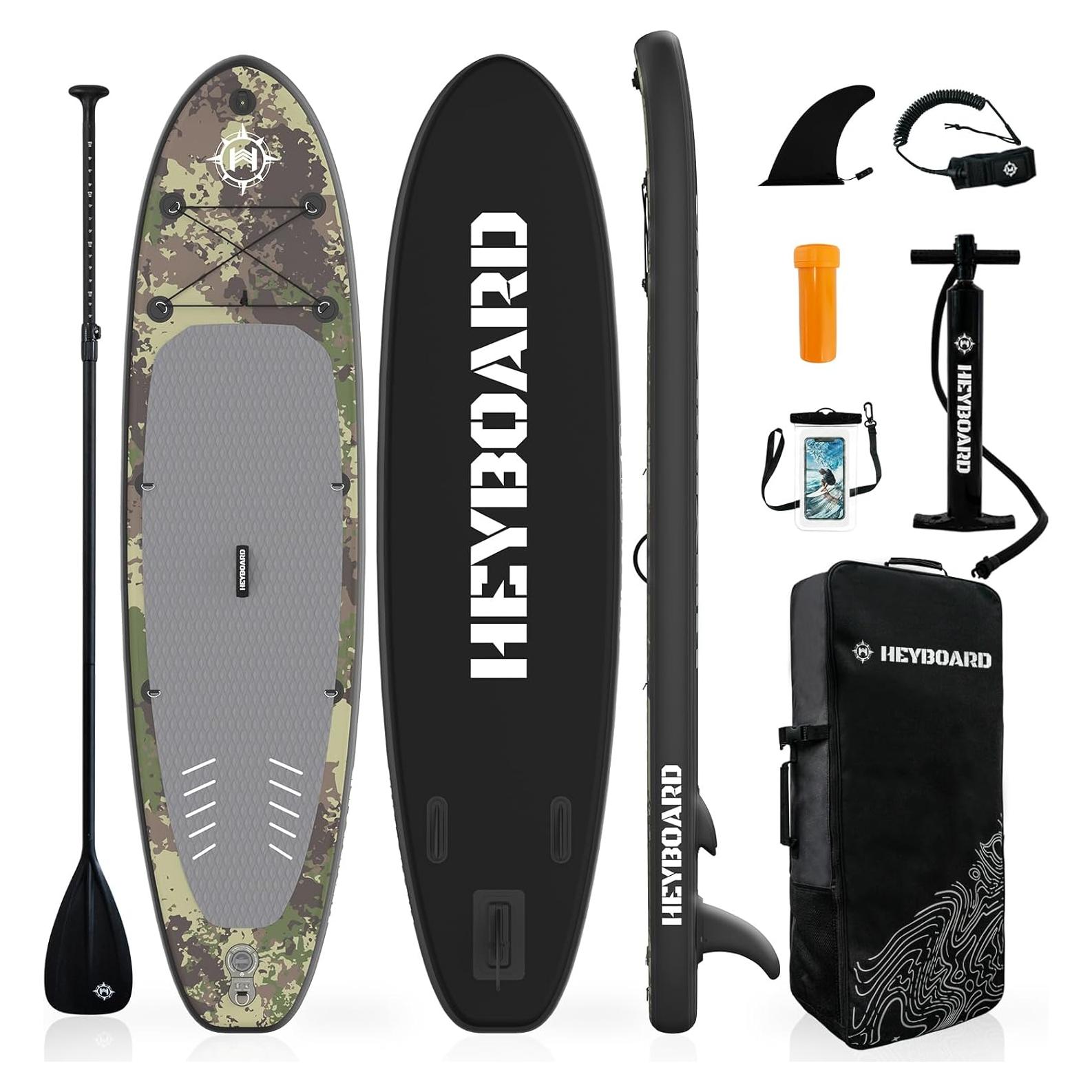 Tabla de Paddle Inflable HEYBOARD 3.23m x 0.81m con Accesorios