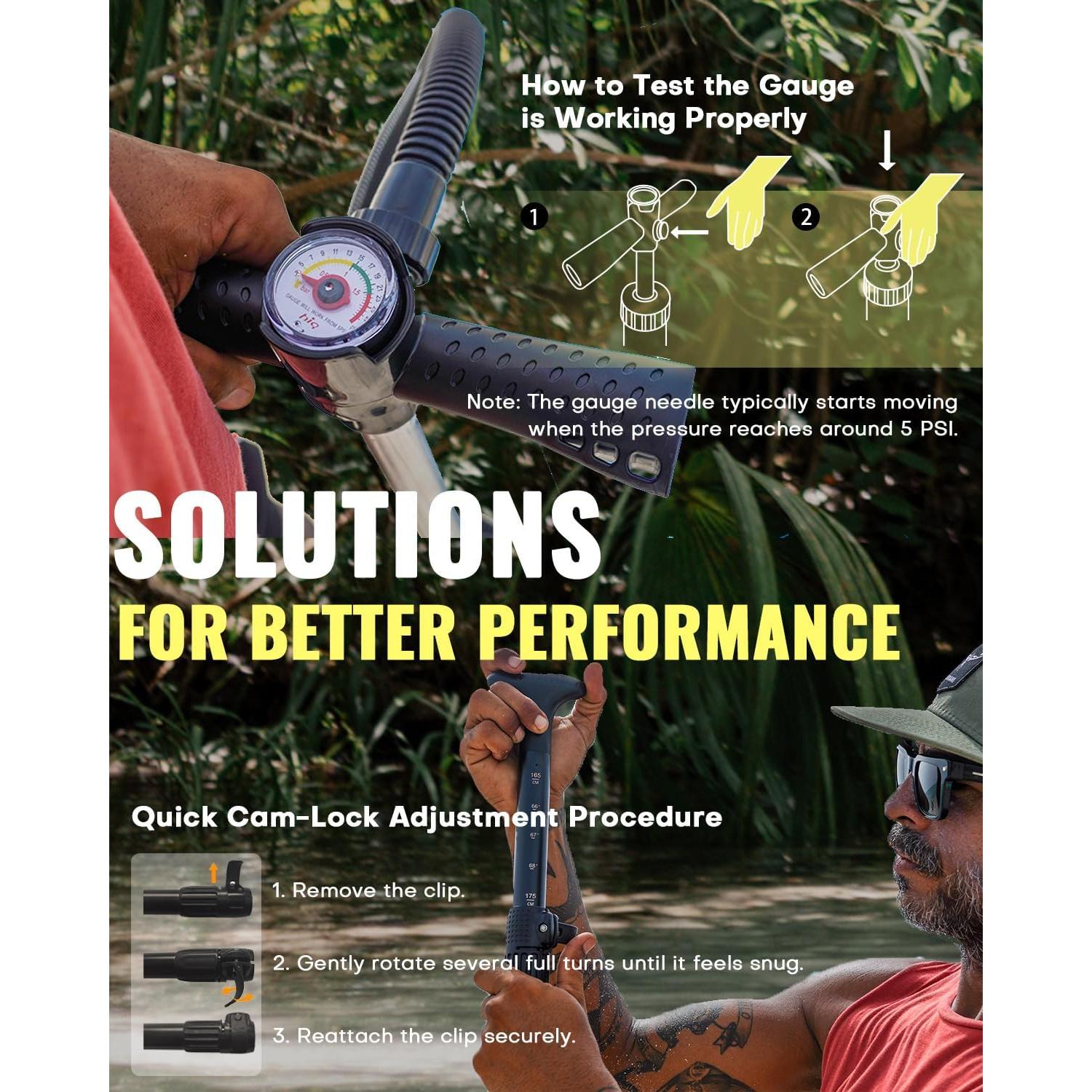 Tabla de Paddle Inflable HEYBOARD 3.23m x 0.81m con Accesorios