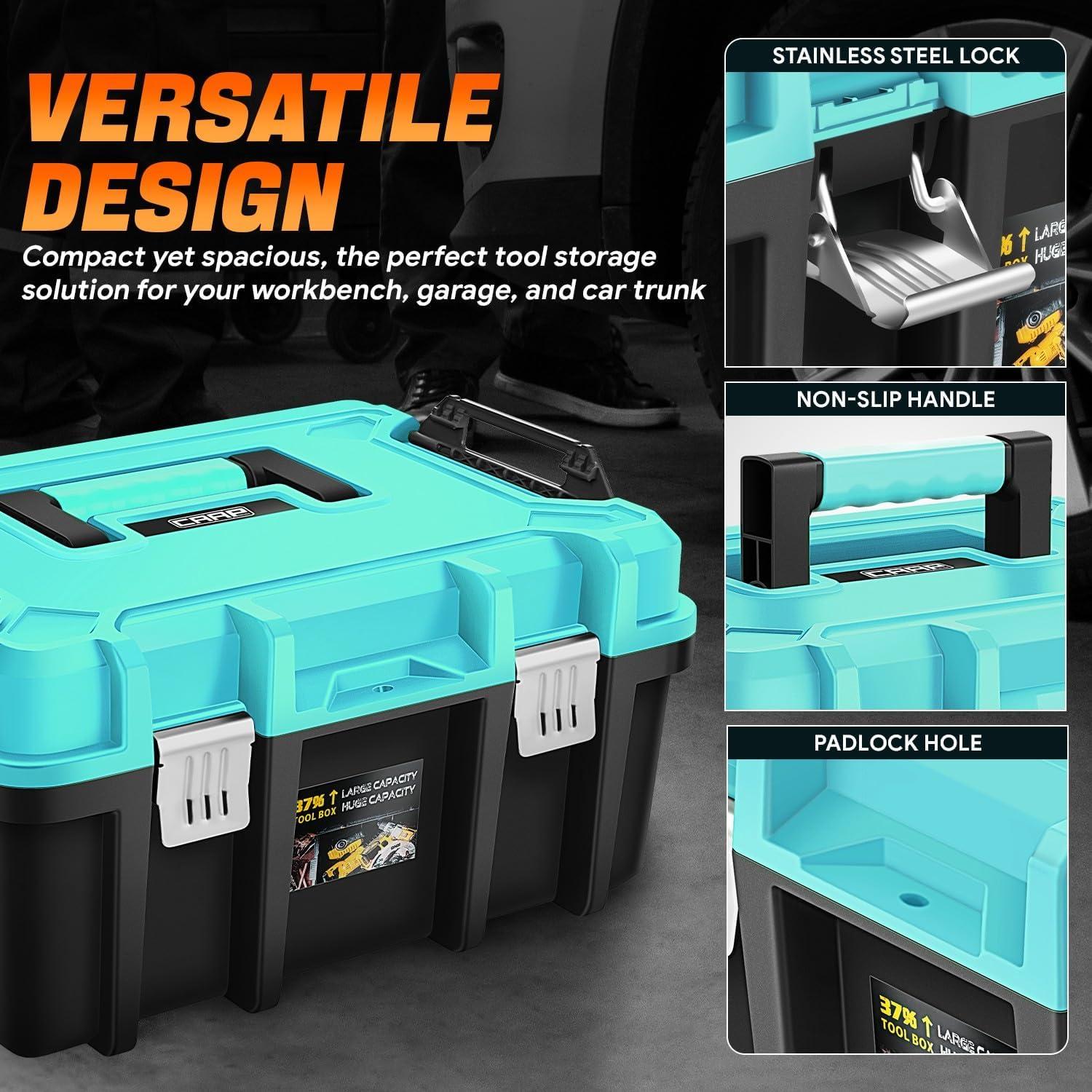 Juego de Caja de Herramientas 2-en-1 CAAP DRIVEN Azul Tiffany