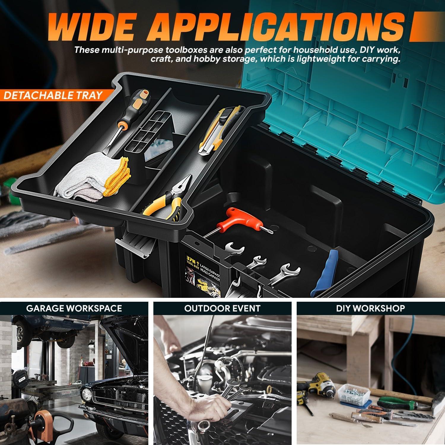 Juego de Caja de Herramientas 2-en-1 CAAP DRIVEN Azul Tiffany