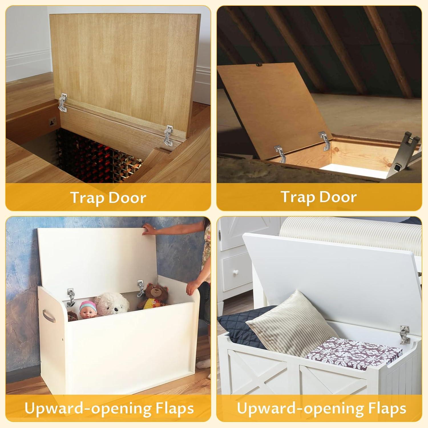 Paquete de 2 bisagras de gabinete Chibery 170° cierre suave