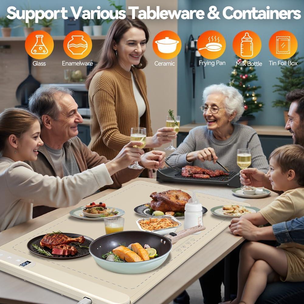 Alfombrilla Calentadora CURMEDI 500W Beige 6 Temperaturas