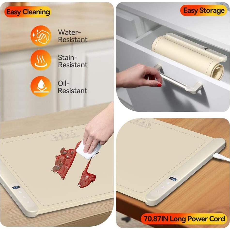 Alfombrilla Calentadora CURMEDI 500W Beige 6 Temperaturas