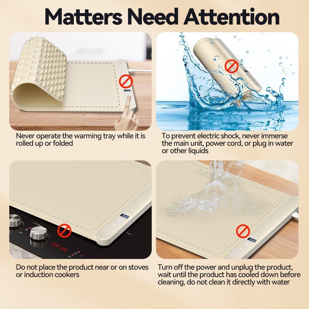 Alfombrilla Calentadora CURMEDI 500W Beige 6 Temperaturas