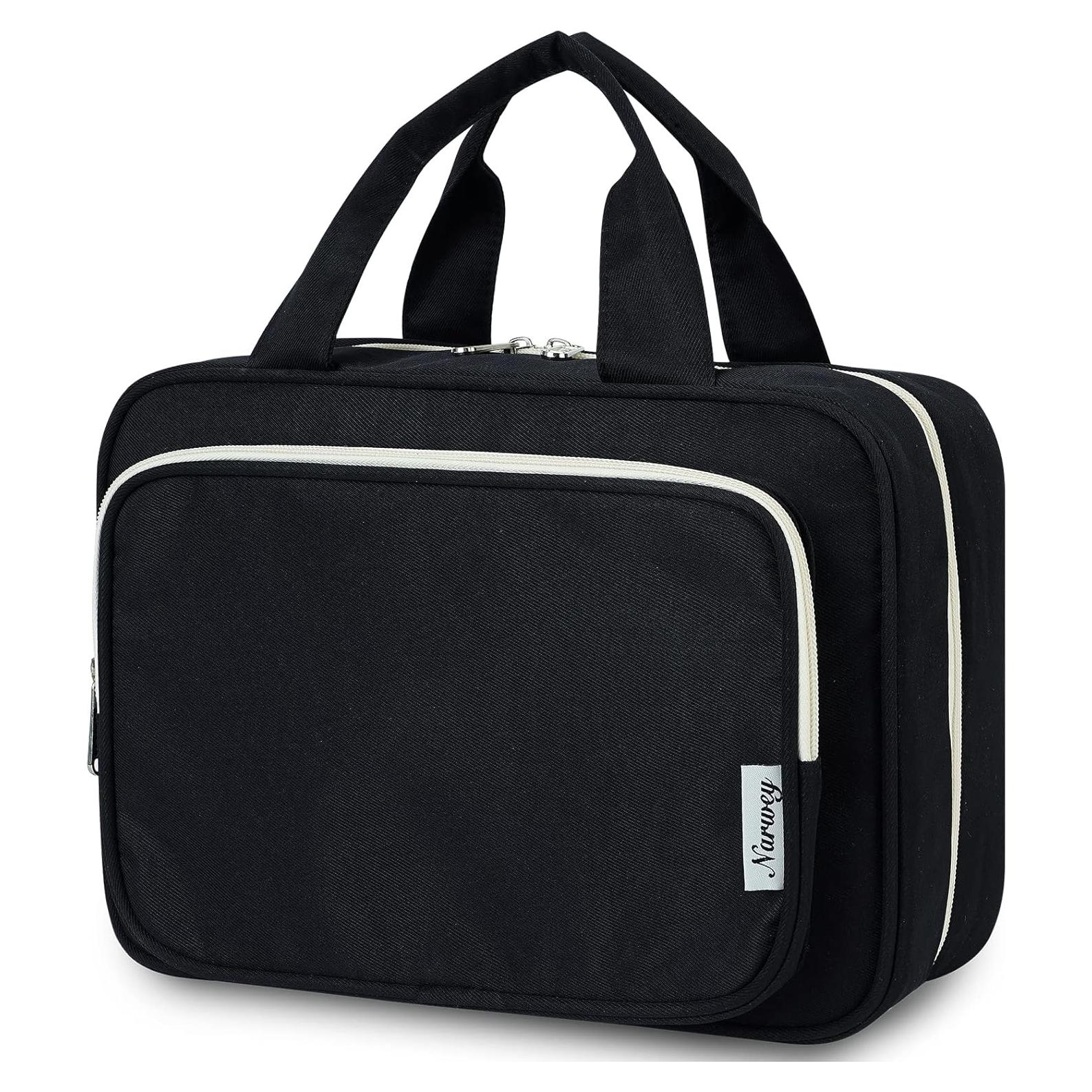 Bolsa de Aseo de Viaje Narwey Grande Negra 30.5x22x13 cm