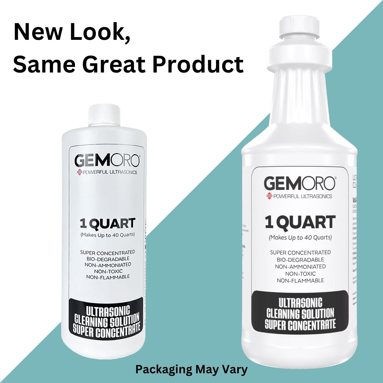 Limpiador Ultrasónico GemOro 1 Cuarto - Solución Concentrada