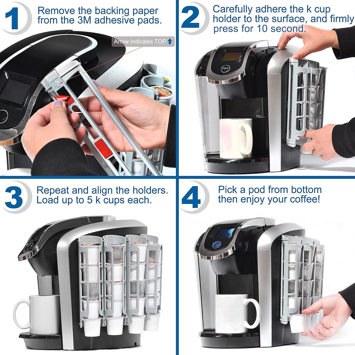 Soporte para Cápsulas de Café STORAGENIE Blanco 2 Paquete