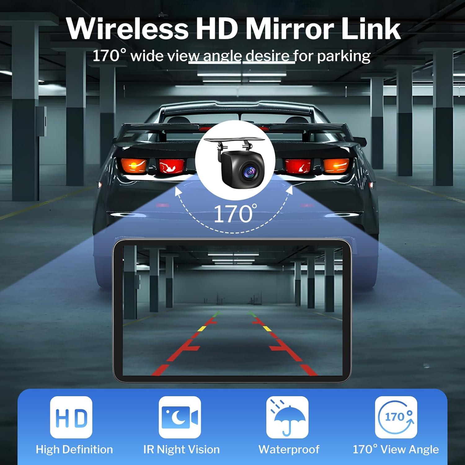 Pantalla Táctil Portátil 7" LITALARM con CarPlay y Android Auto